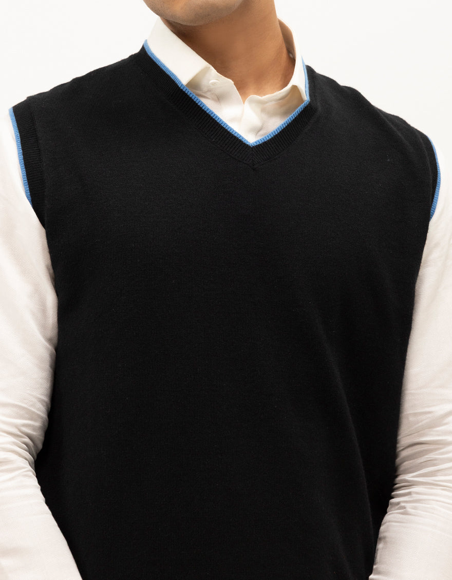 JJ-SWT-0041-SLEEVLESS V-NECK SWEATER - Image 4