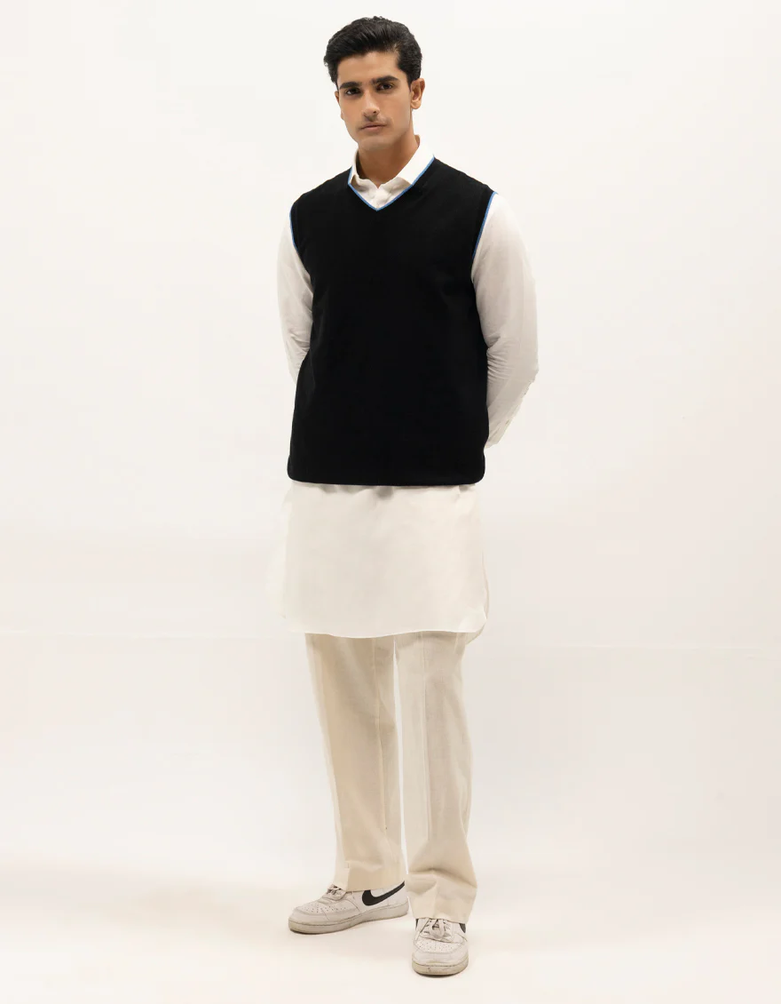 JJ-SWT-0041-SLEEVLESS V-NECK SWEATER - Image 5