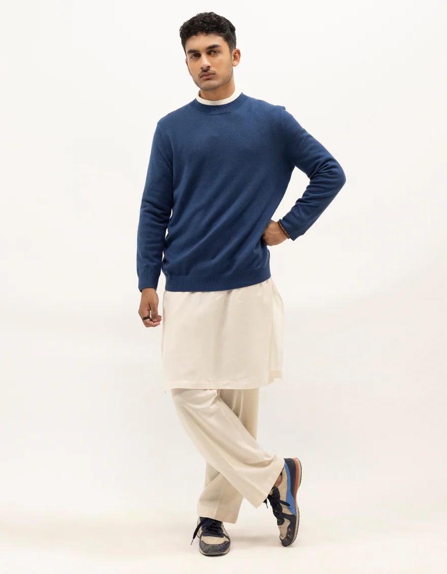 JJ-SWT-0049-FULL SLEEVE SHORT MOCK SWEATER - Image 2