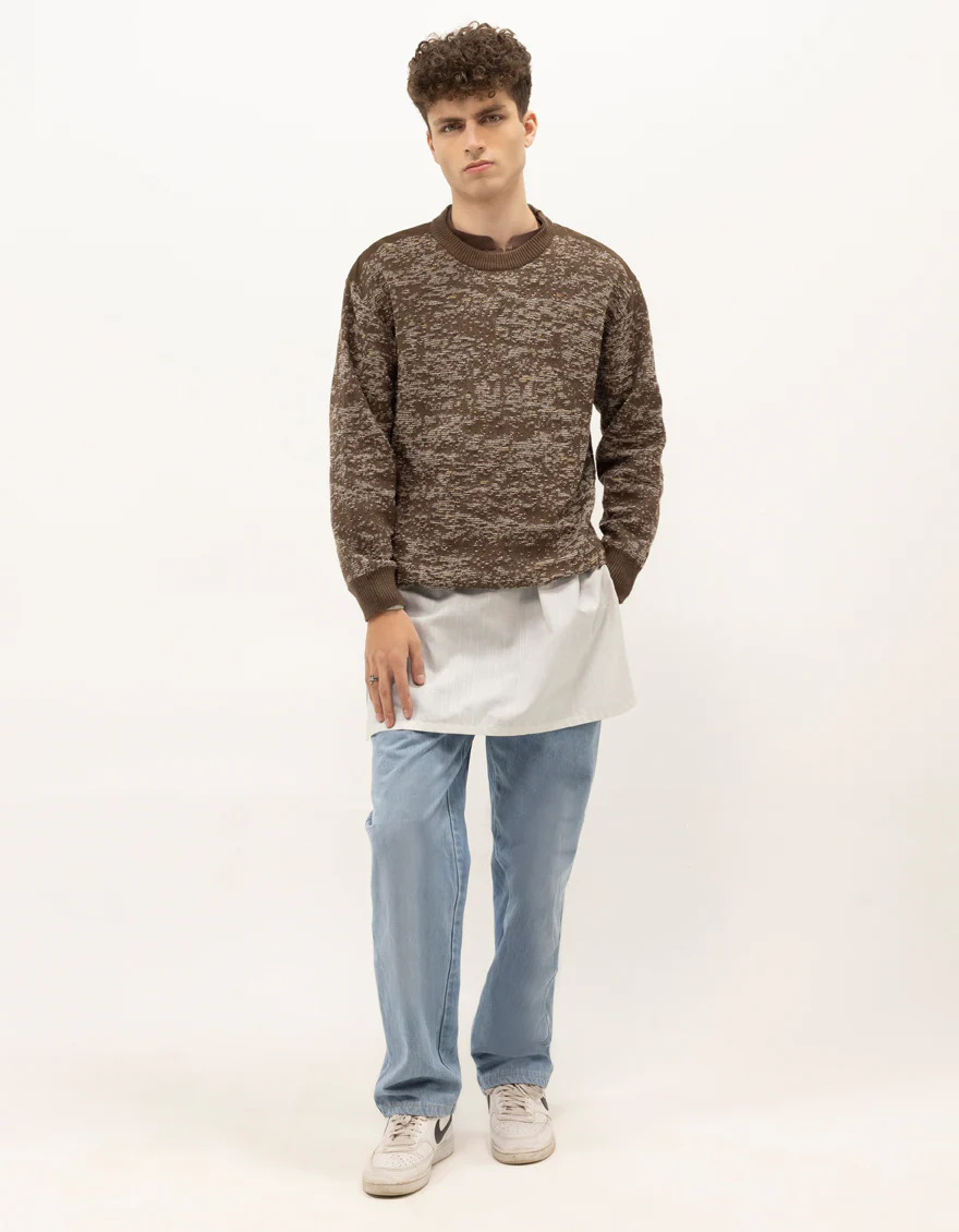 JJ-SWT-0057-FULL SLEEVE CREW SWEATER - Image 2