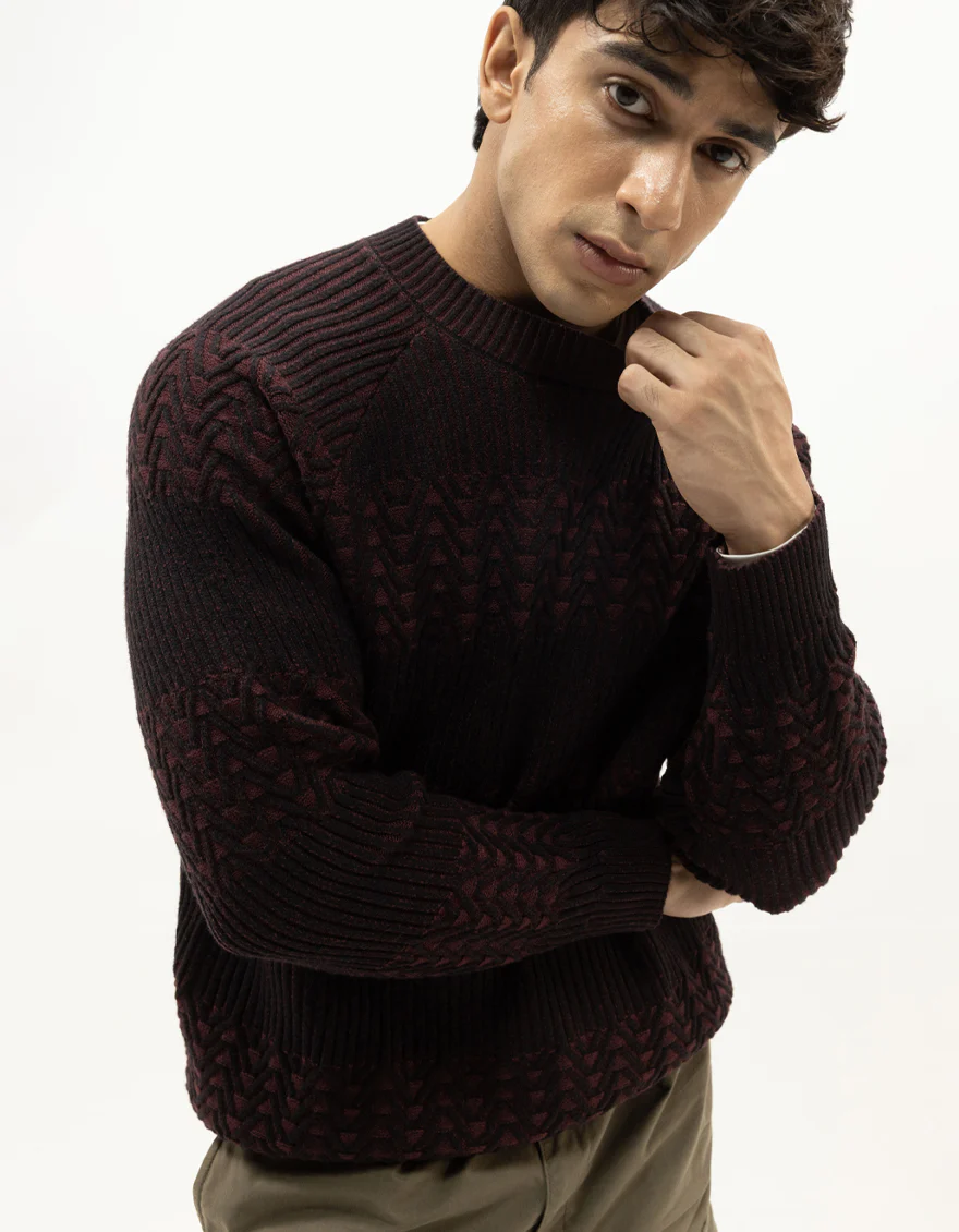 JJ-SWT-0066-FULL SLEEVE CREW SWEATER - Image 3